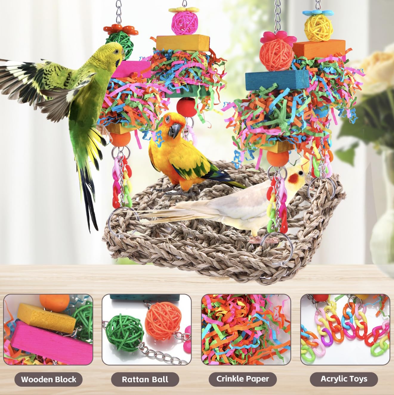BBjinronjy papiers crépitants multicolores, divertissement sensoriel sûr.