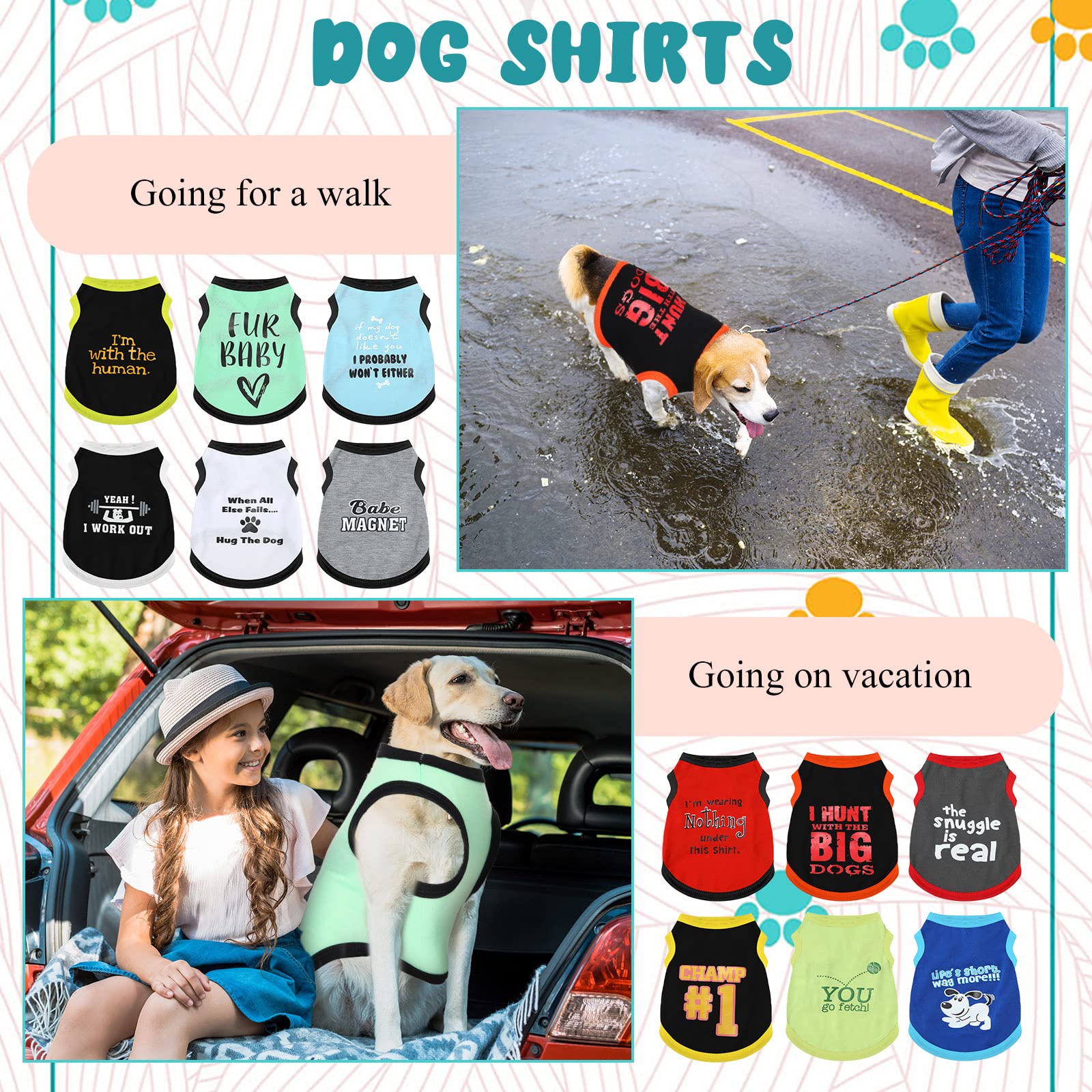 BBTO T-shirt chien – léger et respirant pour les sorties.