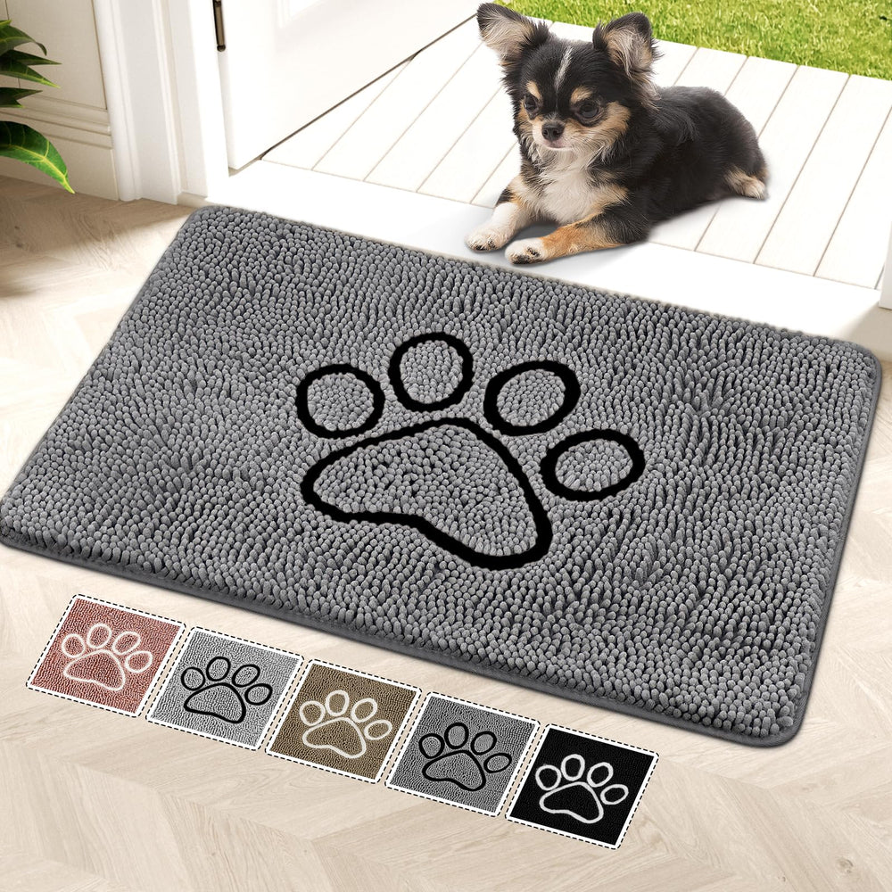 Tapis absorbant Bcoimo pour chien, essuie les pattes et retient l'humidité.