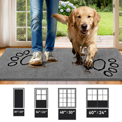 Tapis Bcoimo anti-dérapant TPR: adhérence fiable sur sols lisses.