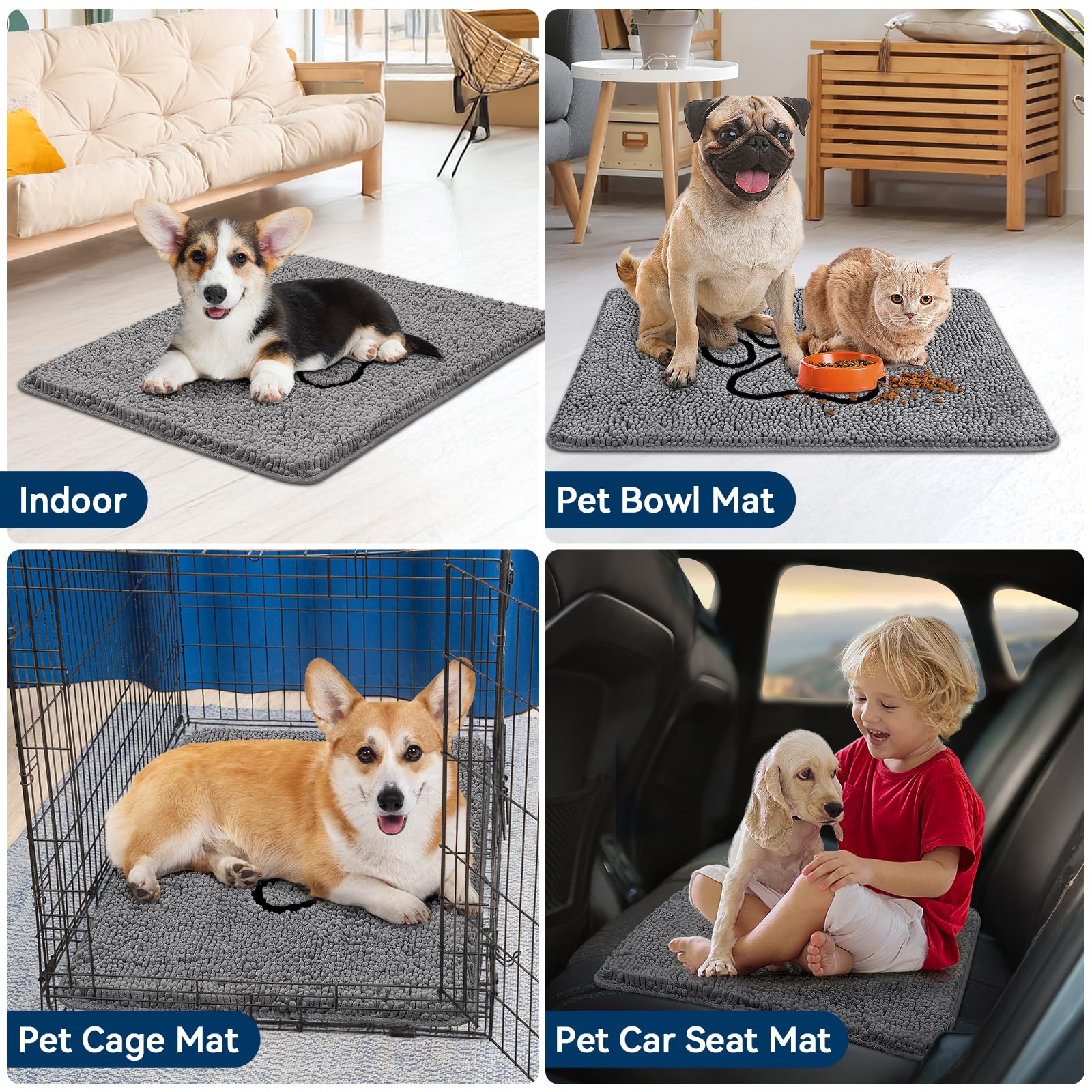 Tapis Bcoimo pour cage ou voyage, espace de repos propre.
