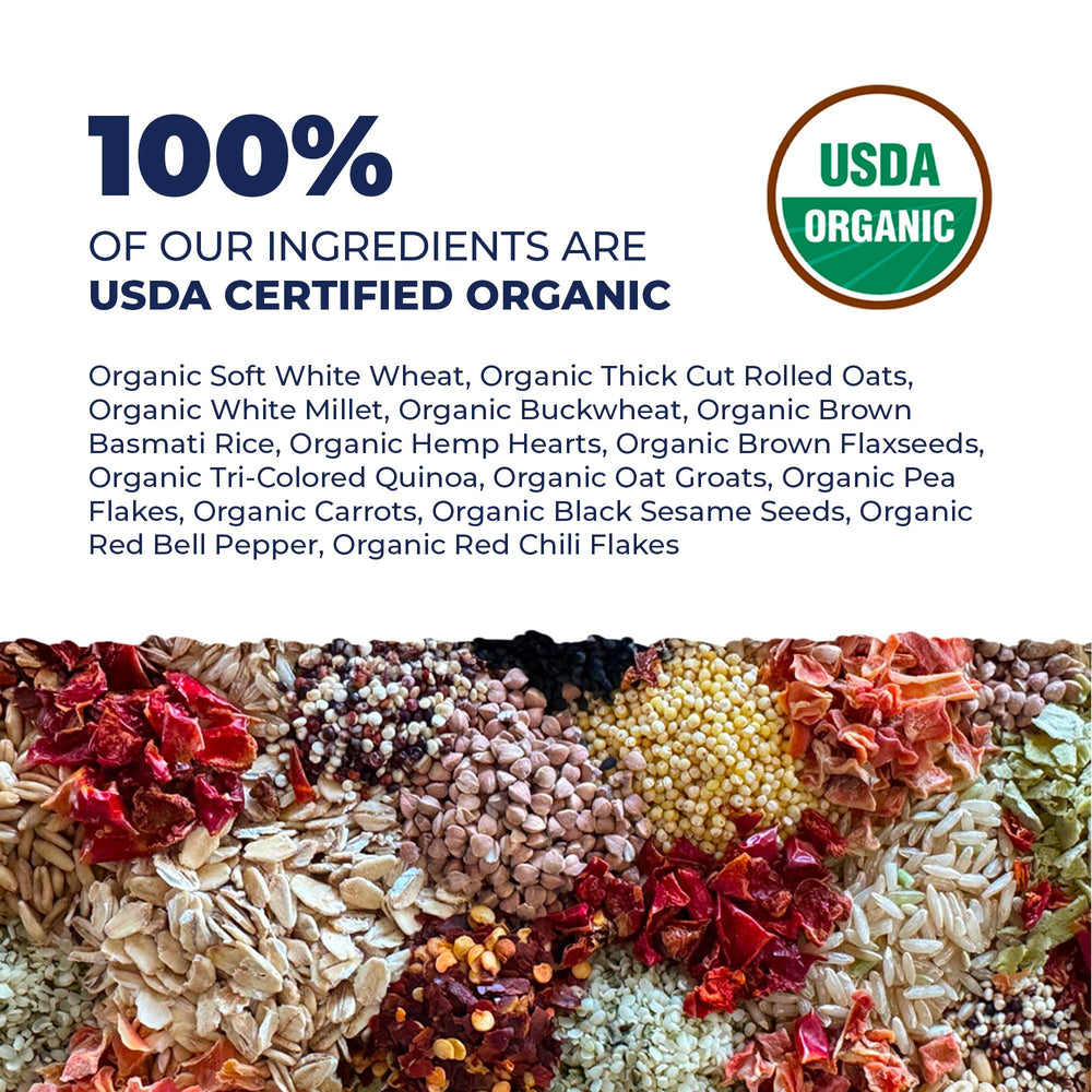 Beakology Wild Wellness ingrédients naturels sans additifs pour perruche ondulée.