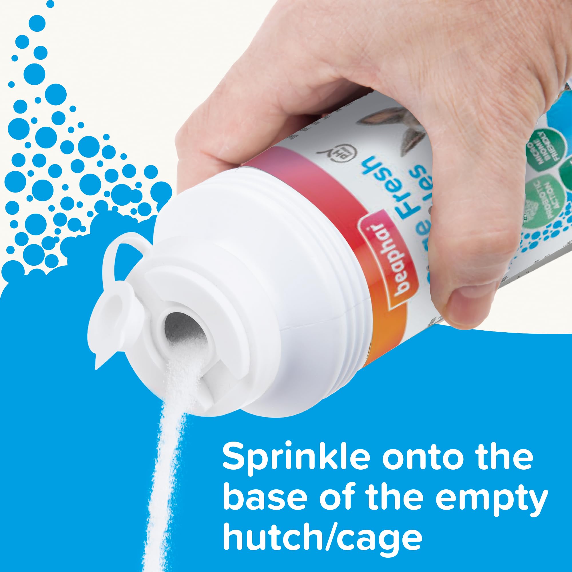 Beaphar Cage Fresh Granules: microbes inoffensifs aidant à neutraliser les odeurs
