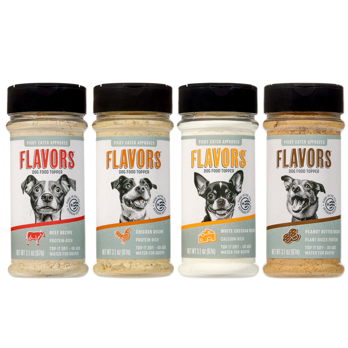 BEAUMONT BASICS Flavors Topper — bouteille pratique pour rehausser les repas canins.