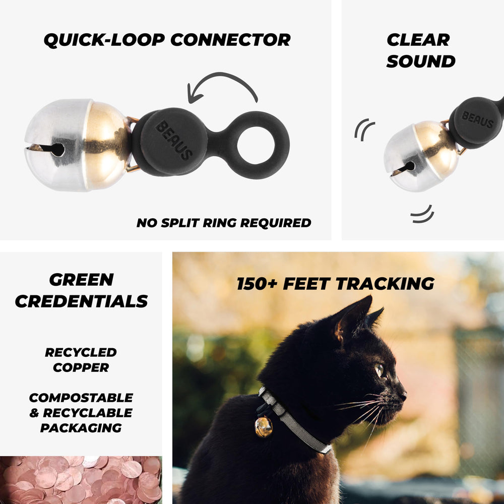 Beau's Bells V2: clochettes pour collier de chien, son fort et clair