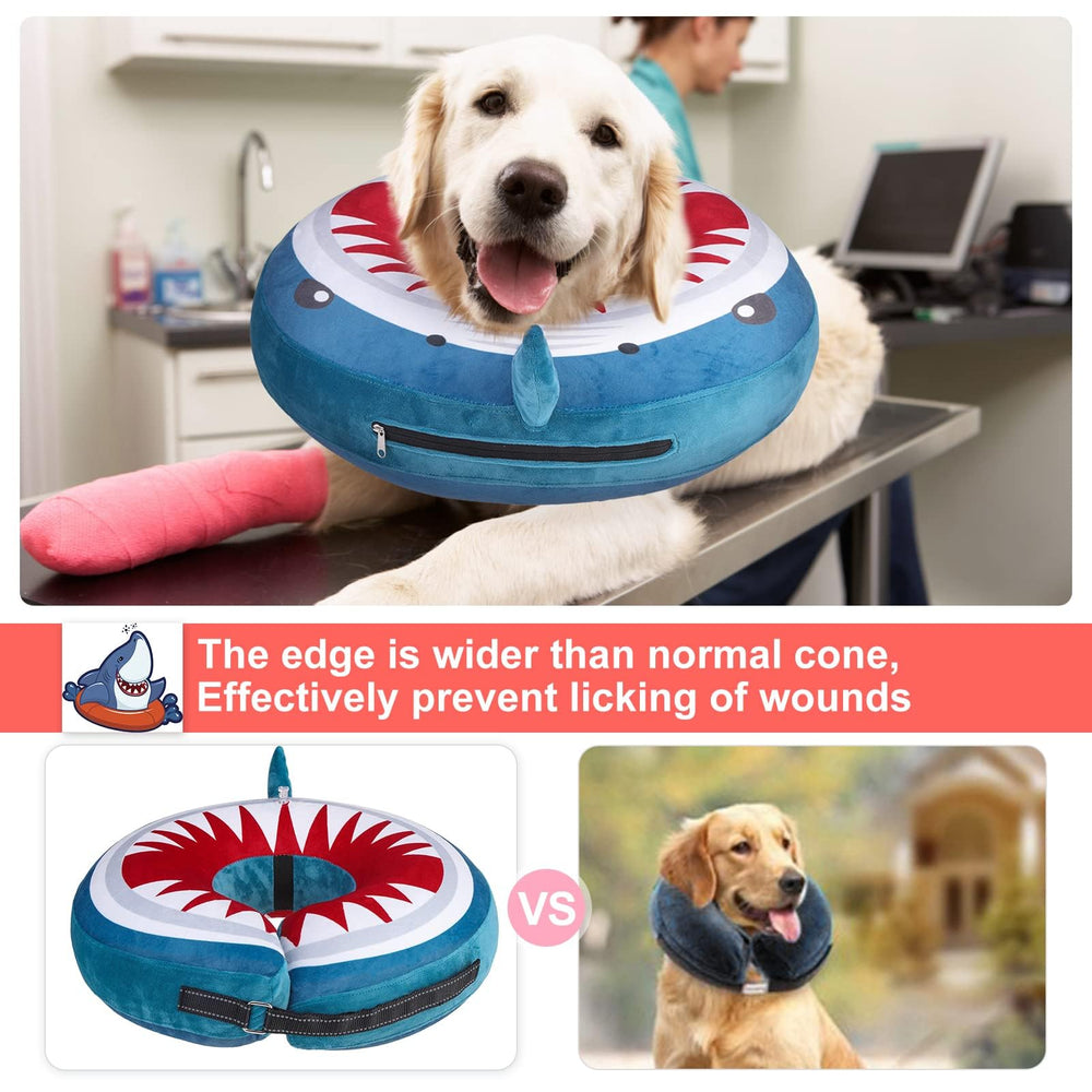 BEAUTYZOO collier gonflable confort nocturne pour chien et chat.