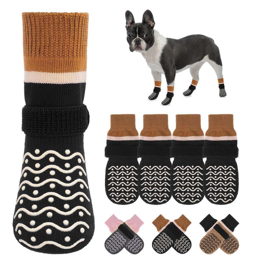 Les chaussettes Beautyzoo pour chien offrent une traction anti-glisse fiable.