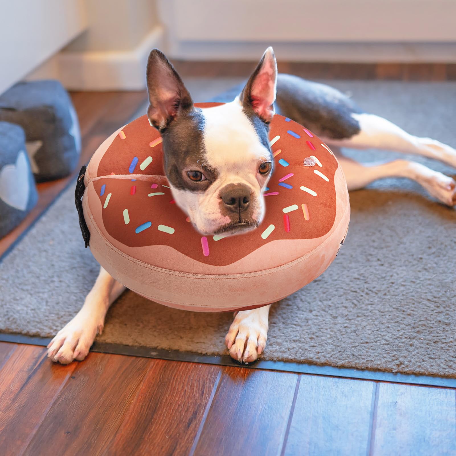 BEAUTYZOO Collier-beignet XL: design amical en forme de beignet pour le confort.