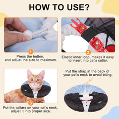 BEAUTYZOO Cone Doux pour Chat, cone-doux-chat pratique pendant le jeu.