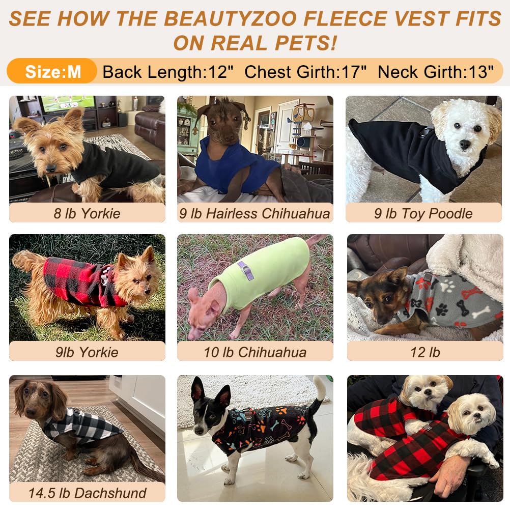 BEAUTYZOO gilet polaire dos avec anneaux en D, pratique pour les promenades