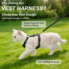 BEAUTYZOO laisse-chat-1-5m offre liberté et contrôle pendant les promenades.