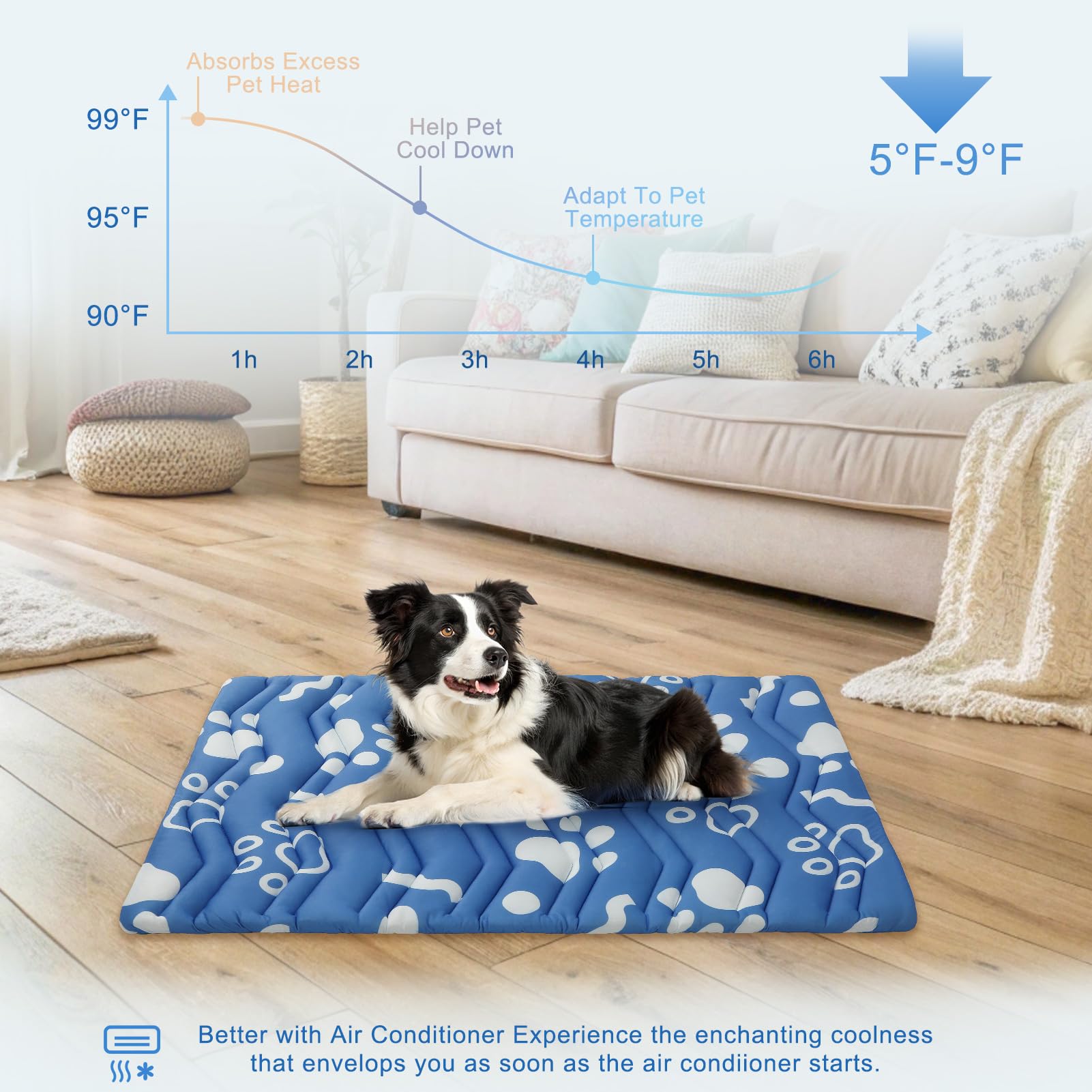 BEAUTYZOO Tapis double-face été/hiver pour un confort tout au long de l'année.