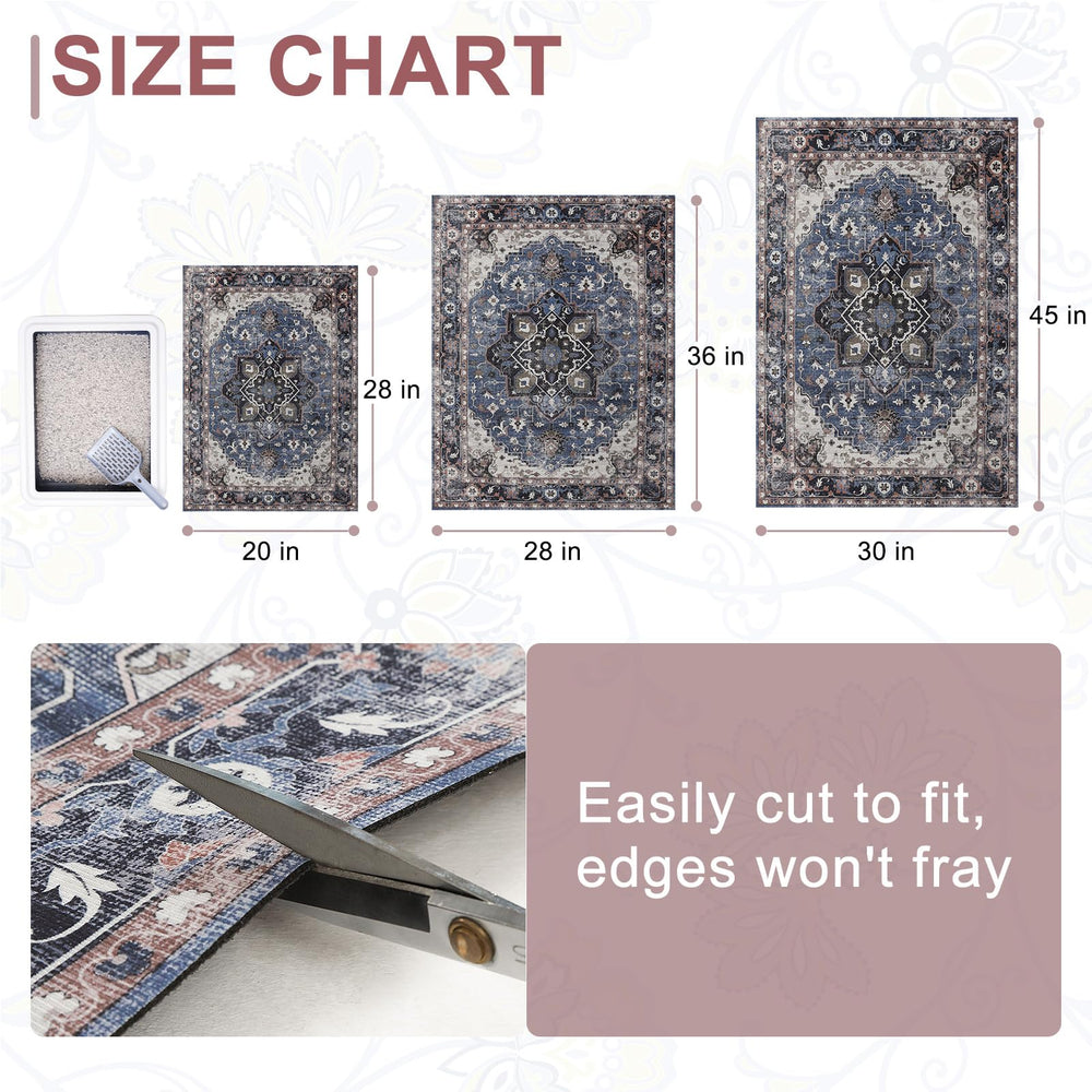 BEAUTYZOO Tapis Litière Chat Anti-projections limite les débris autour du bac