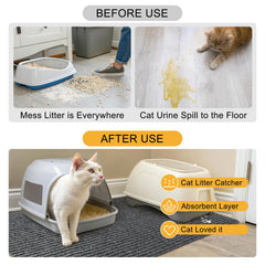 BEAUTYZOO Tapis anti-dérapant garantit stabilité pour chat actif.