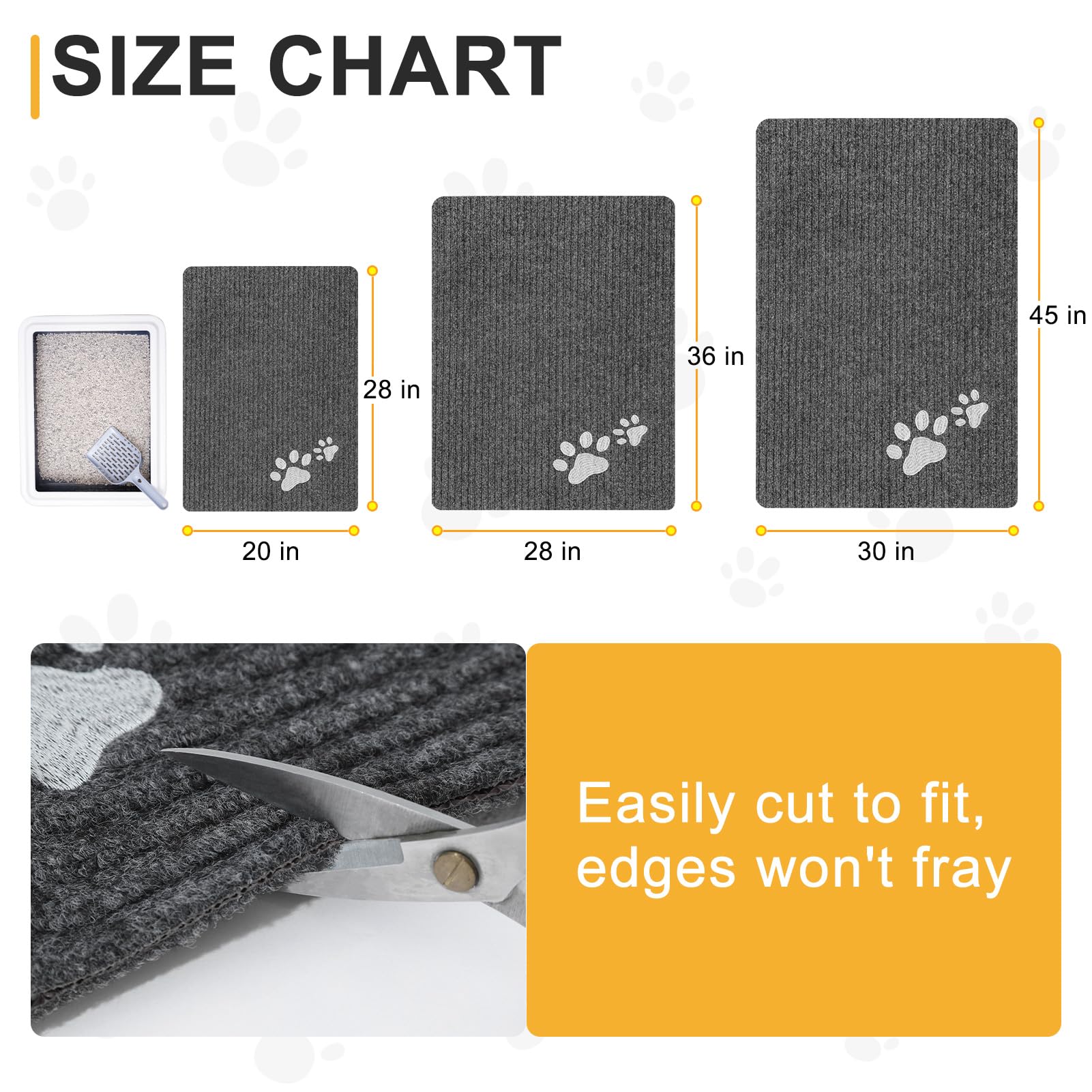BEAUTYZOO Tapis imperméable protège les sols des liquides.