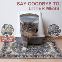 BEAUTYZOO Tapis Litière Chat Imperméable protège les sols des liquides