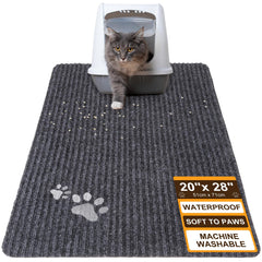 BEAUTYZOO Tapis litière anti-trace capte les particules fines.