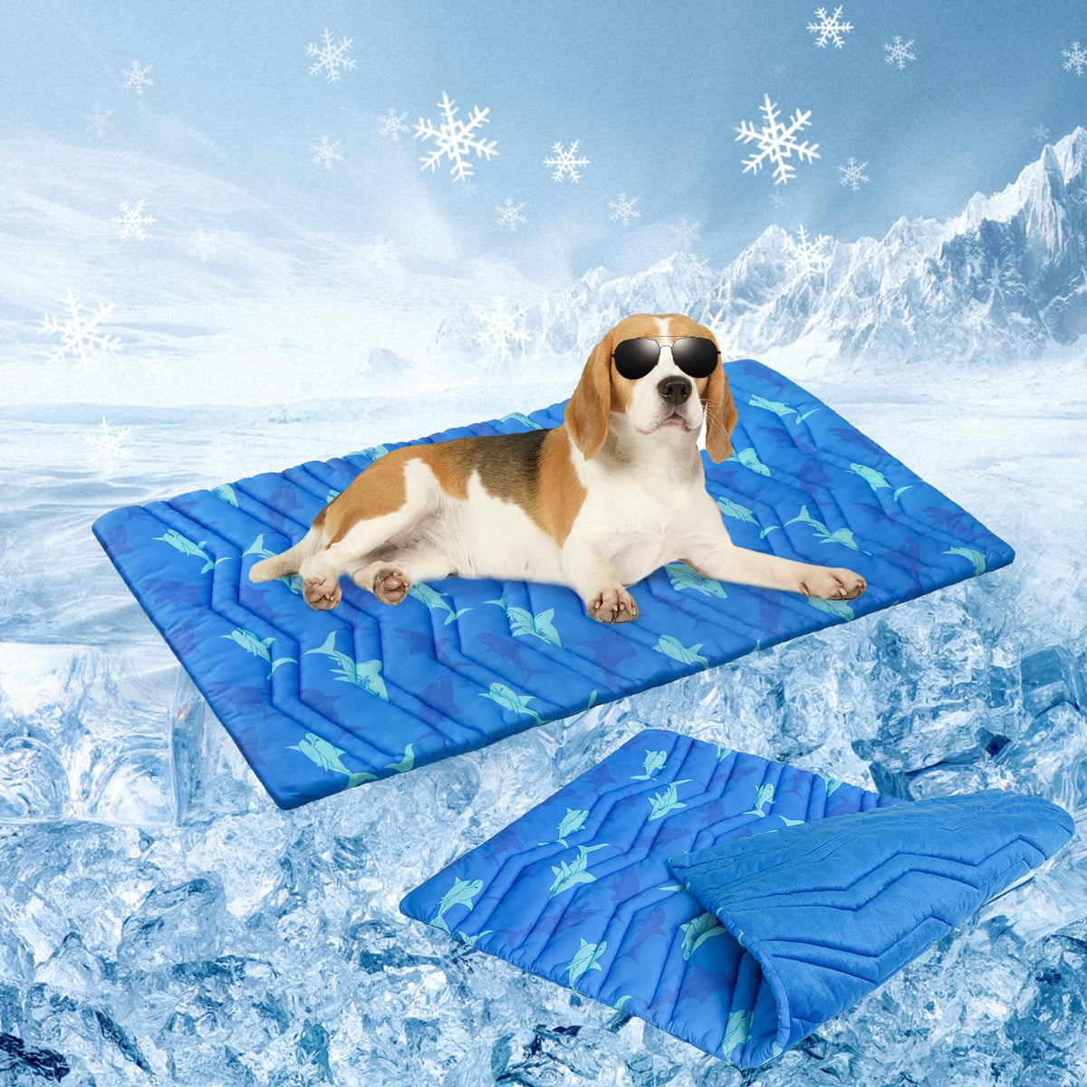 BEAUTYZOO Tapis Refroidissant Chien 36x23in: refroidissement rapide et efficace