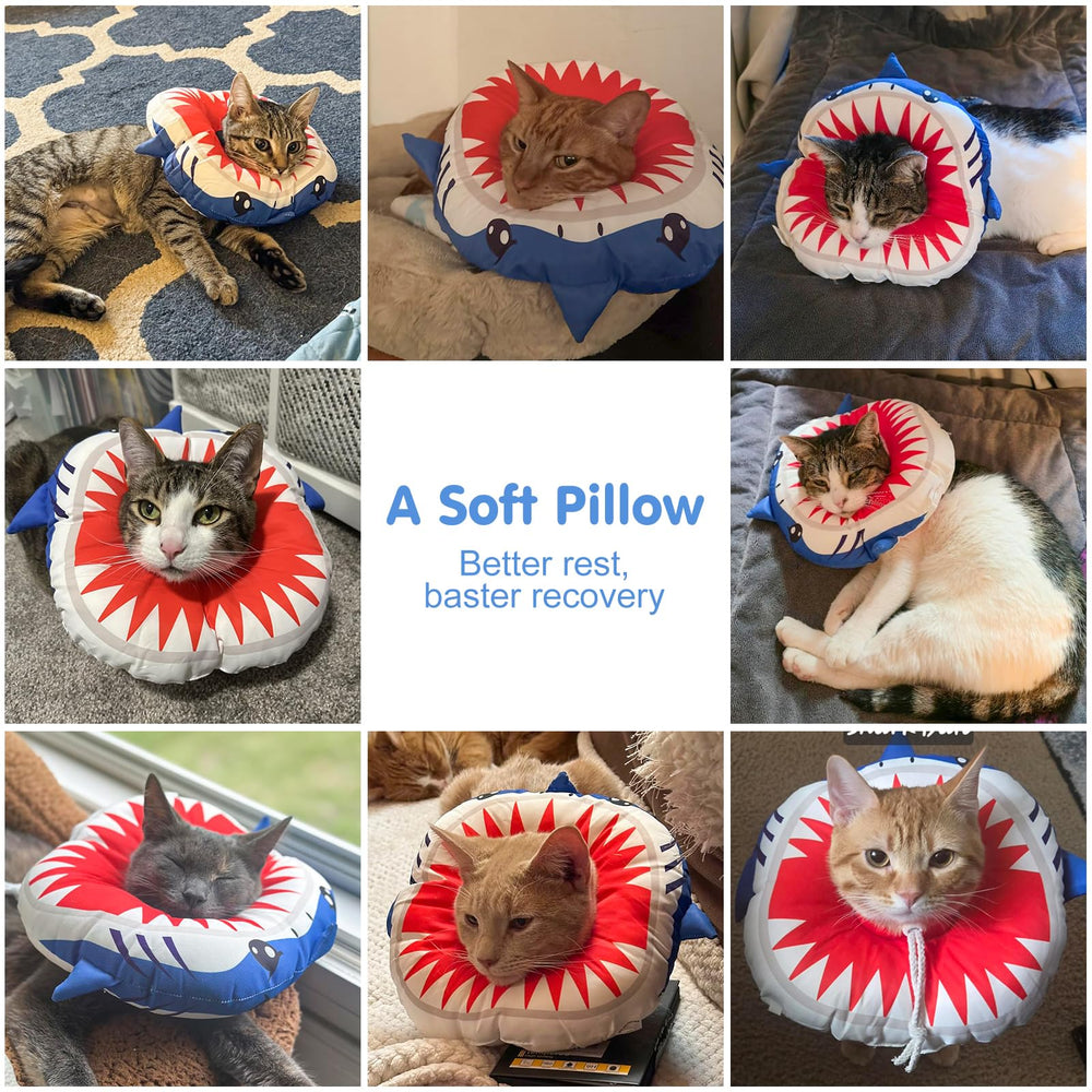 BEAUTYZOO collier cone-chat-doux: prévention du léchage et du grattage