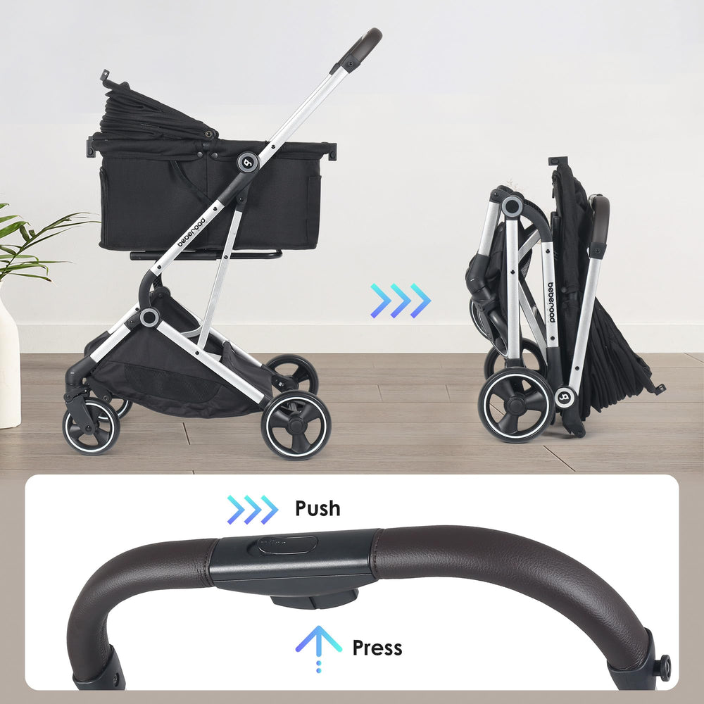 BEBEROAD PETS T4, tissu 900D amovible et lavable pour l’entretien.