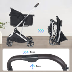 BEBEROAD PETS T4, tissu 900D amovible et lavable pour l’entretien.