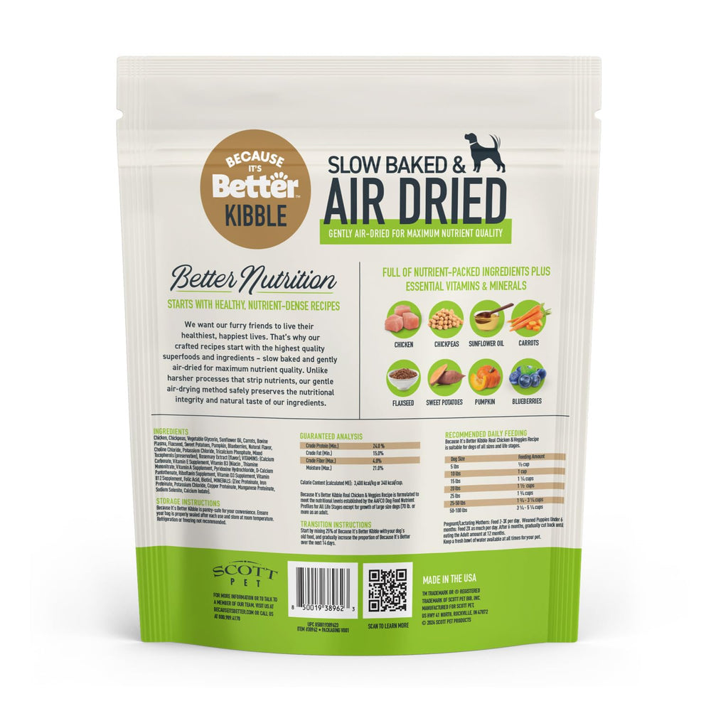 Because It’s Better – arômes naturels doux pour stimuler l’appétit des chiens exigeants.