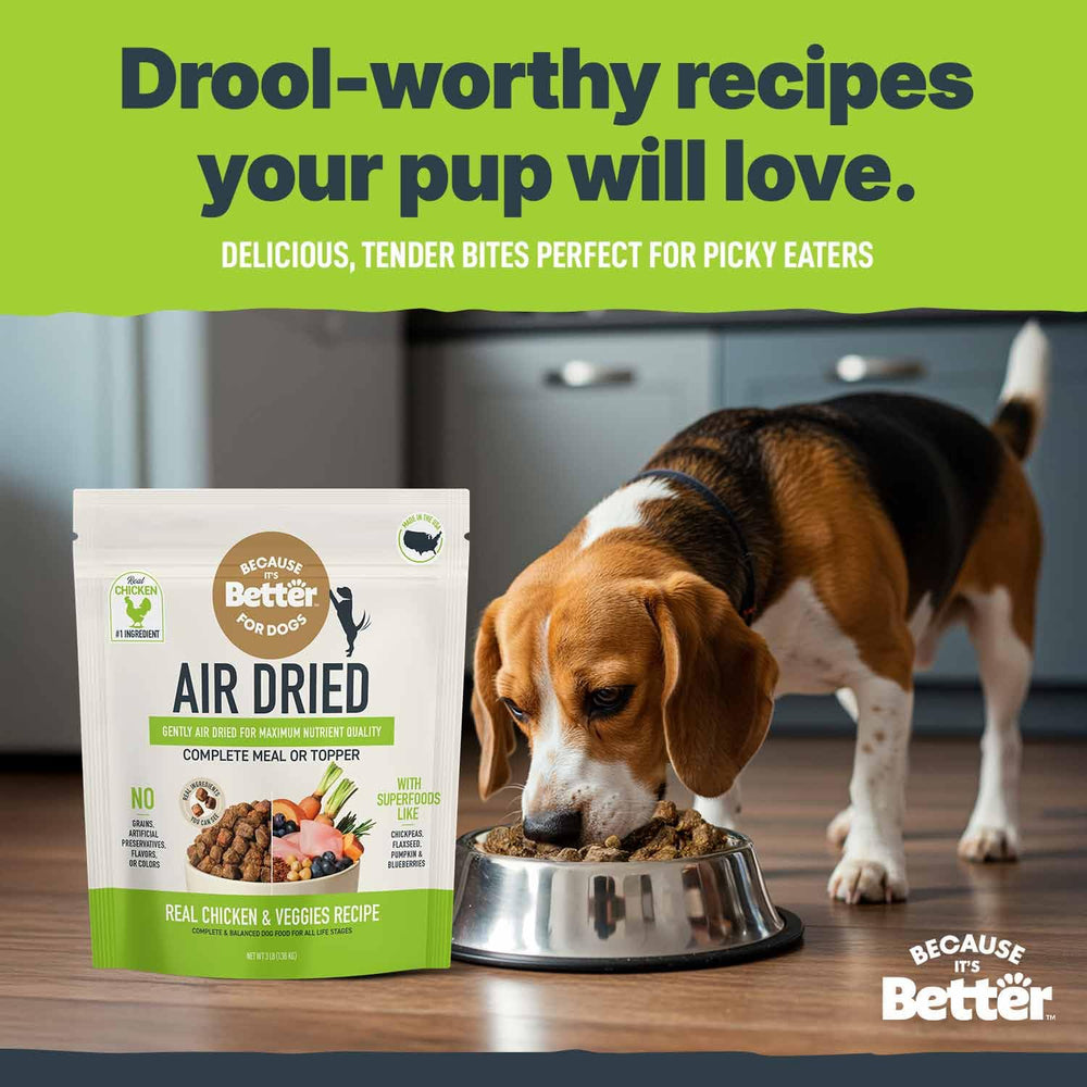 Because It’s Better – ingrédients naturels sans additifs artificiels pour un repas clair et sain.