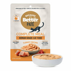 Because It’s Better, pâté chat dinde premier ingrédient soutient l'énergie.