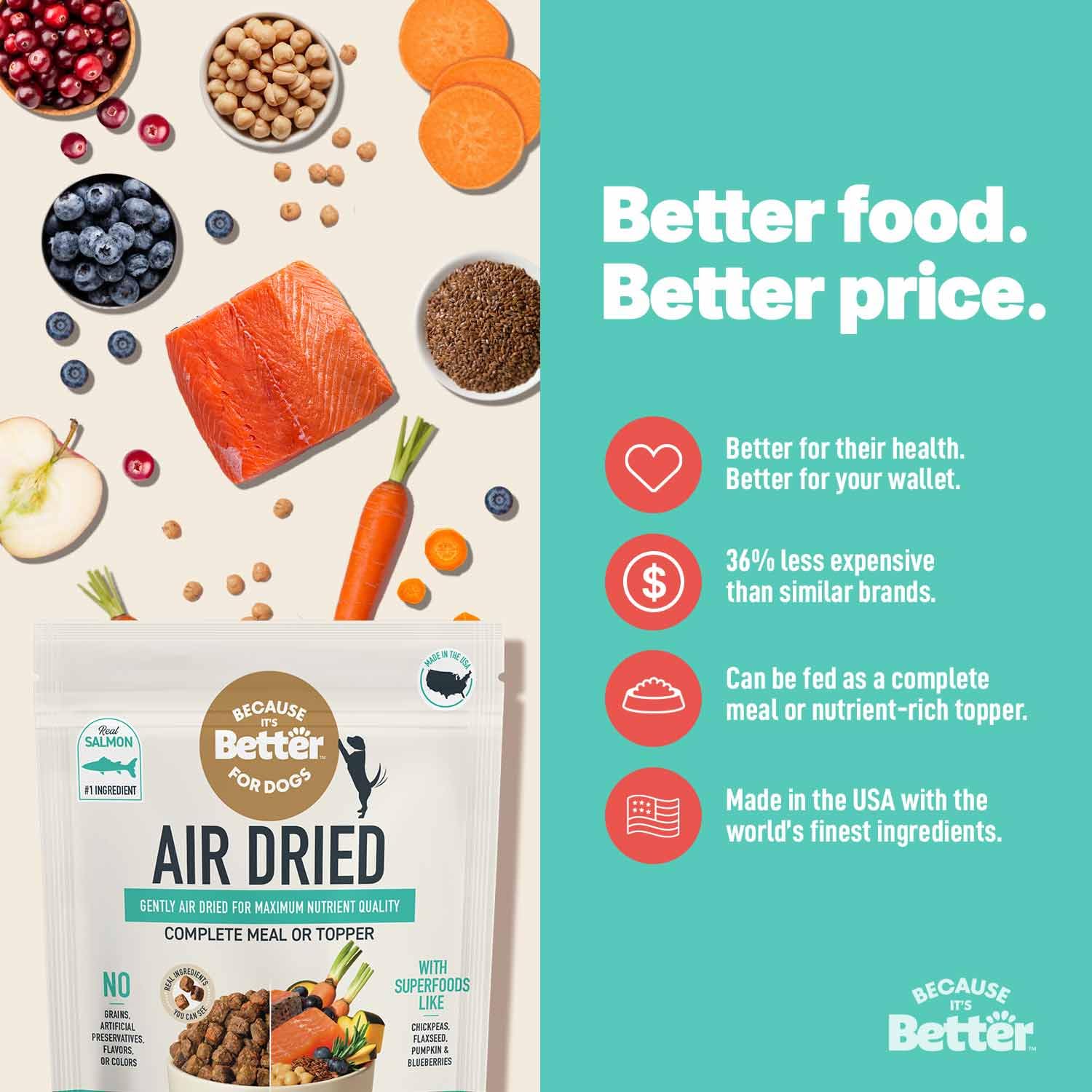 Because It’s Better – prêt à servir et pratique en placard