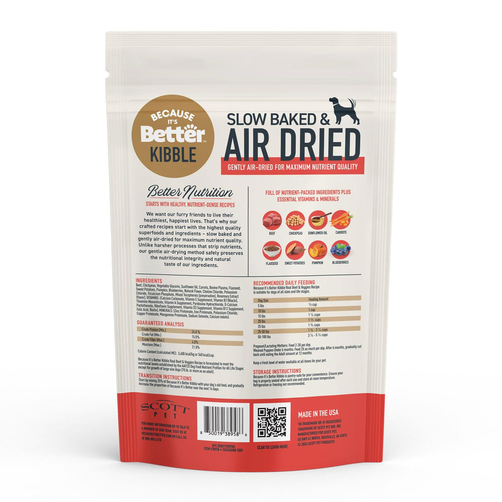Because It’s Better: sachet de 1 lb prêt à l’emploi pour chien de toutes tailles