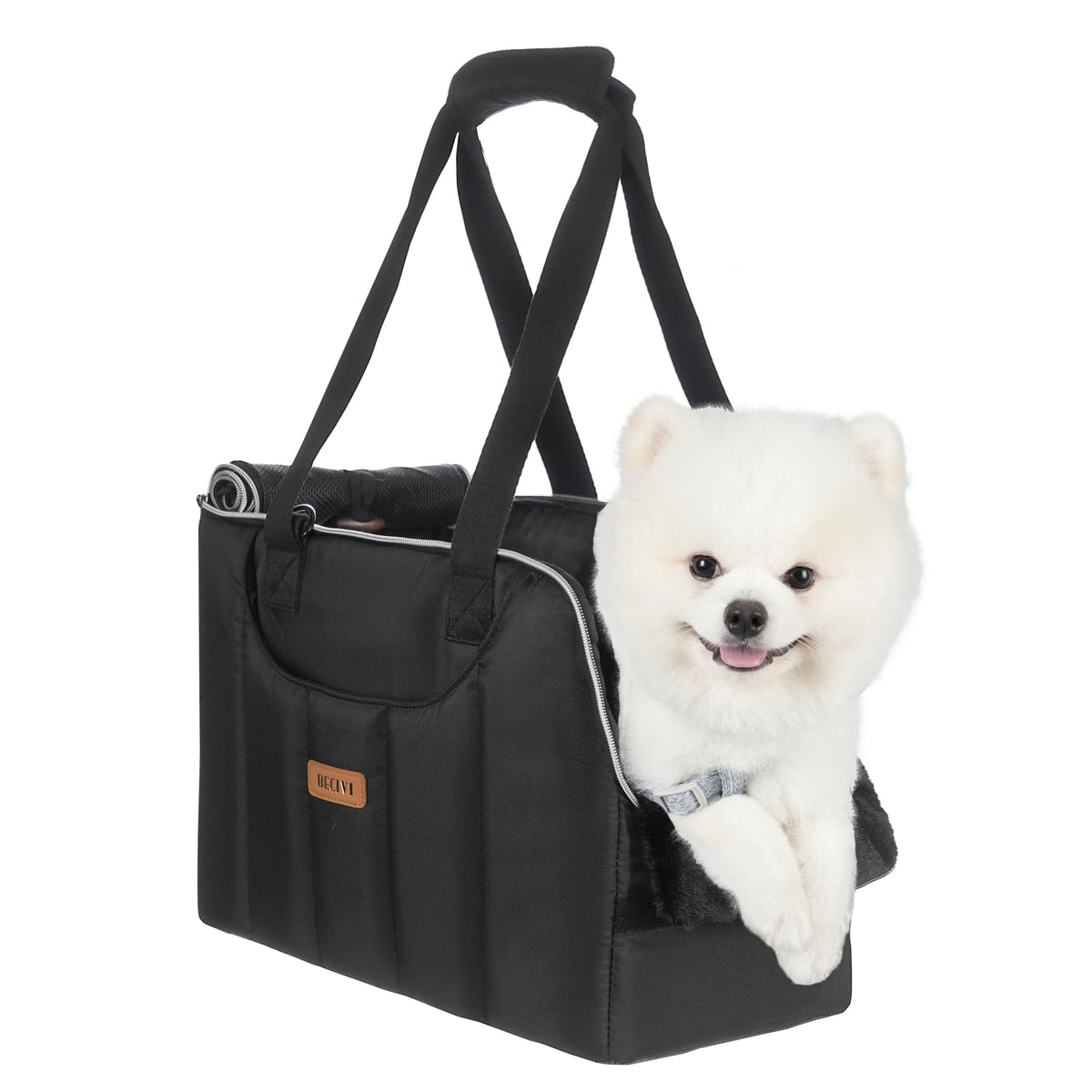 Sac Becivi porteur pour petit chien et chat, pratique pour voyages et visites chez le véto.