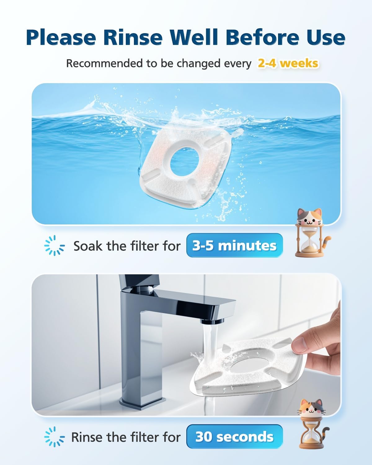 Beckacher eau plus fraîche grâce à la filtration triple pour fontaine Veken.