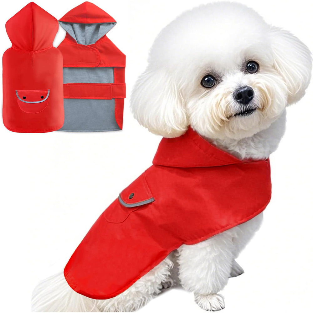 BECNBEAU imperméable pour chien avec doublure chaude pour le confort sous la pluie.