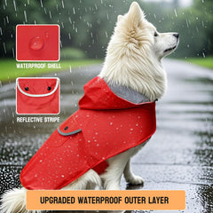BECNBEAU manteau chien avec liseret réfléchissant pour meilleure visibilité nocturne.