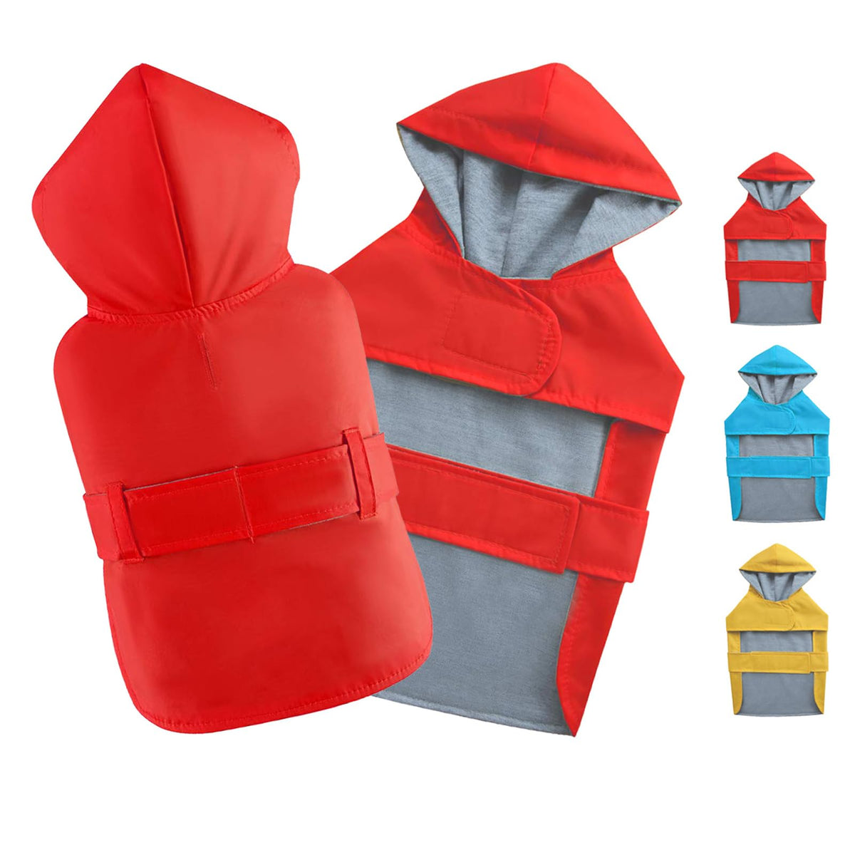 Manteau pluie BECNBEAU avec doublure chaude pour chien, confort et chaleur lors des sorties.