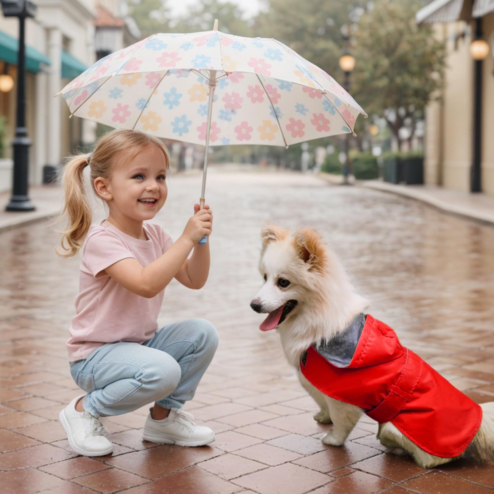 Idéal pour les sorties en ville sous la pluie, protection légère et pratique.