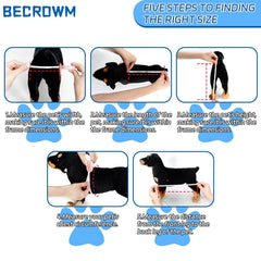 Becrowm ajustement-hauteur-largeur-chaise-roulante: ajustement facile pour votre animal.