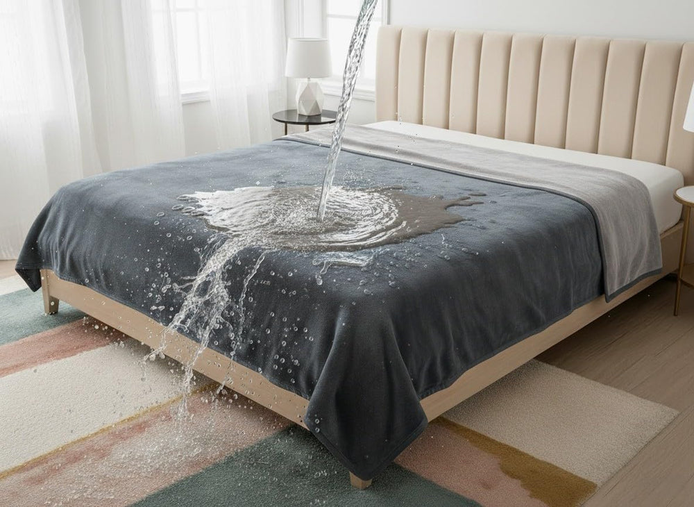 Couvre-lit Bedding Aid imperméable 90x108 protège contre les déversements sur lit