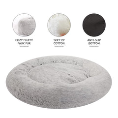 Bedfolks Donut Extra Large: tissu fluffy gris pour douceur et réconfort