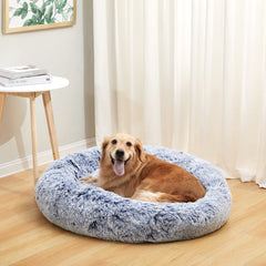 Bedfolks donut-dog-bed anti-anxiete, sensation de sécurité pour votre chien.