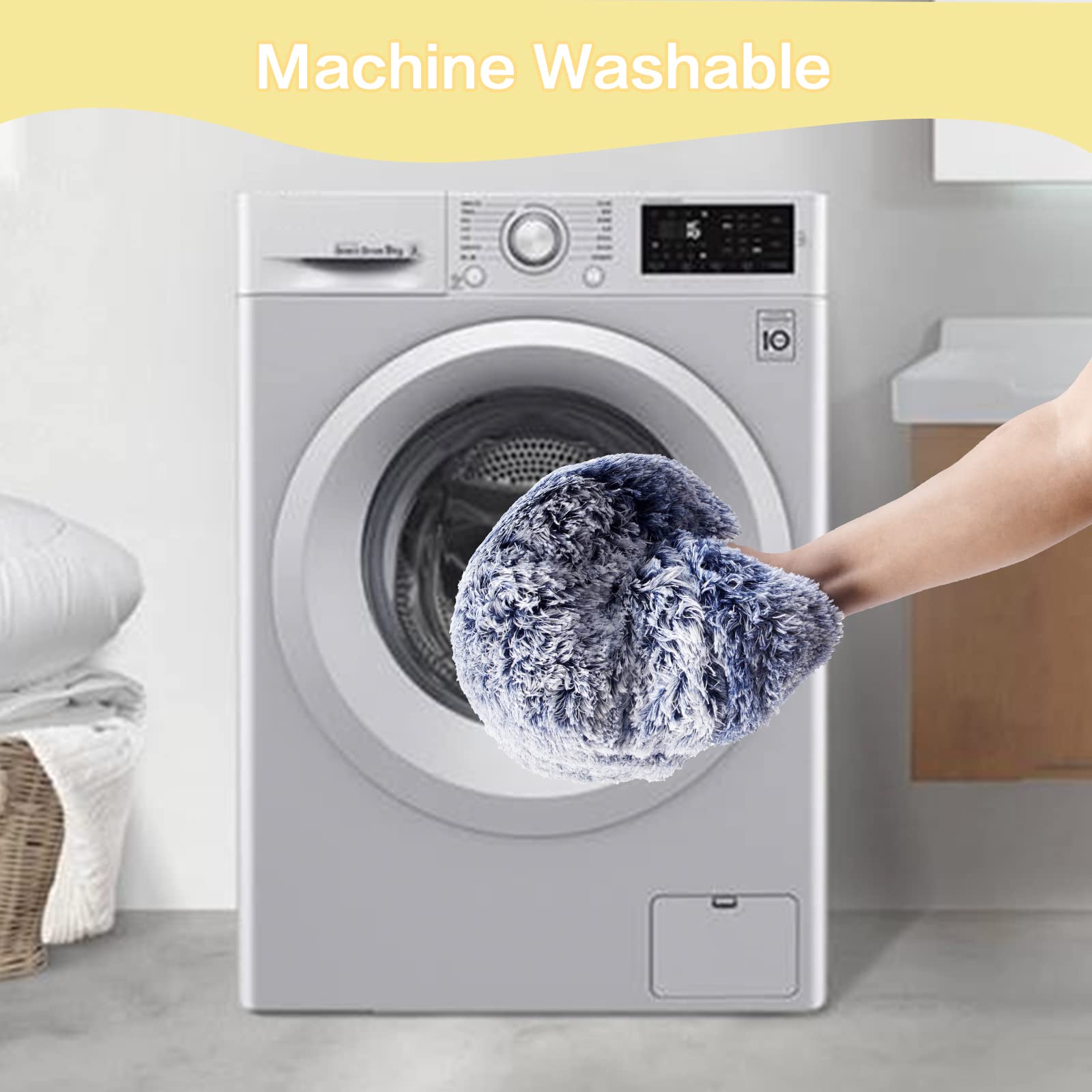 Bedfolks donut-dog-bed lavage en machine simplifie l'entretien.