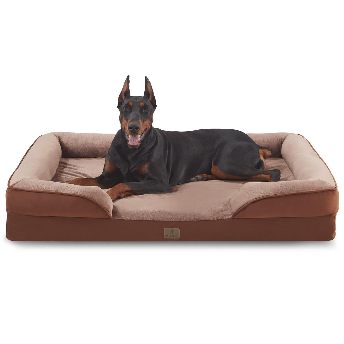 Bedfolks lit chien orthopedique, mousse nidabeille pour soutien articulations