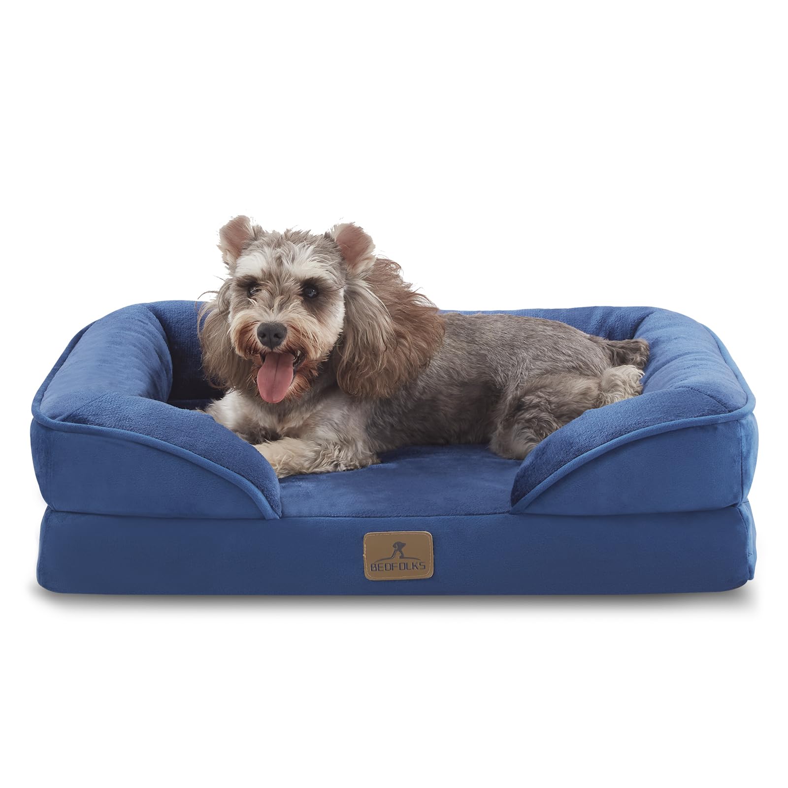Bedfolks lit chien orthopedique avec mousse haute densite pour confort quotidien