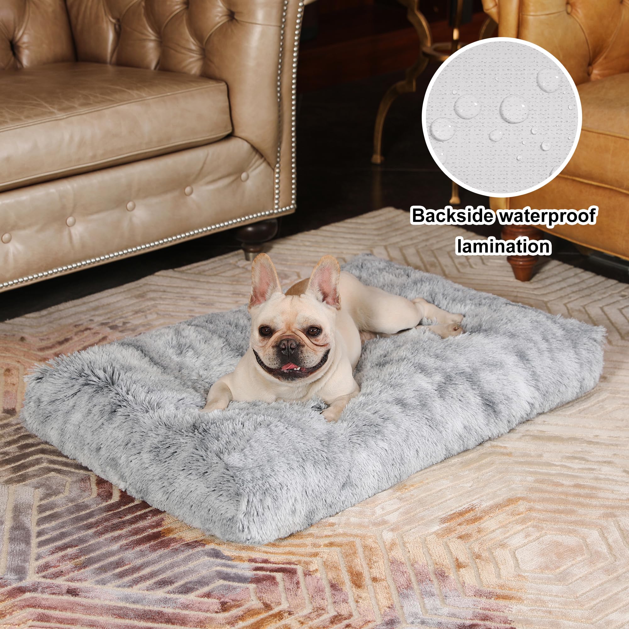 Bedfolks tapis-fourrure-doux: douceur luxueuse pour chien lors du repos.