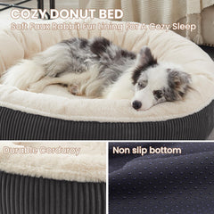 Couverture amovible du BedStill Donut pour chien XL, facile à laver.