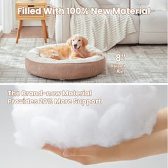 Texture fourrure synthétique douce et velours côtelé BedStill Donut