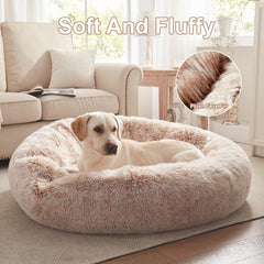 BedStill surface en peluche douce offre un soutien moelleux pour grandes races.