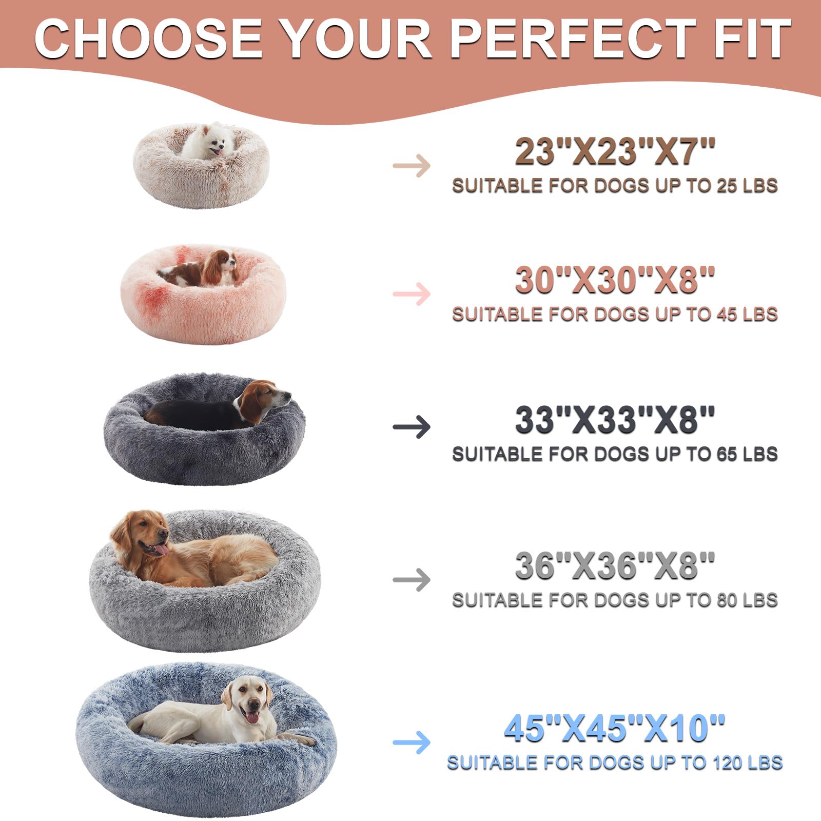 BedStill tailles et couleurs variées disponibles pour tous les chiens.