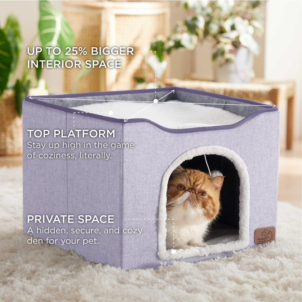 Bedsure balle-peluche-pendue: divertissement interactif pour chat dans son espace
