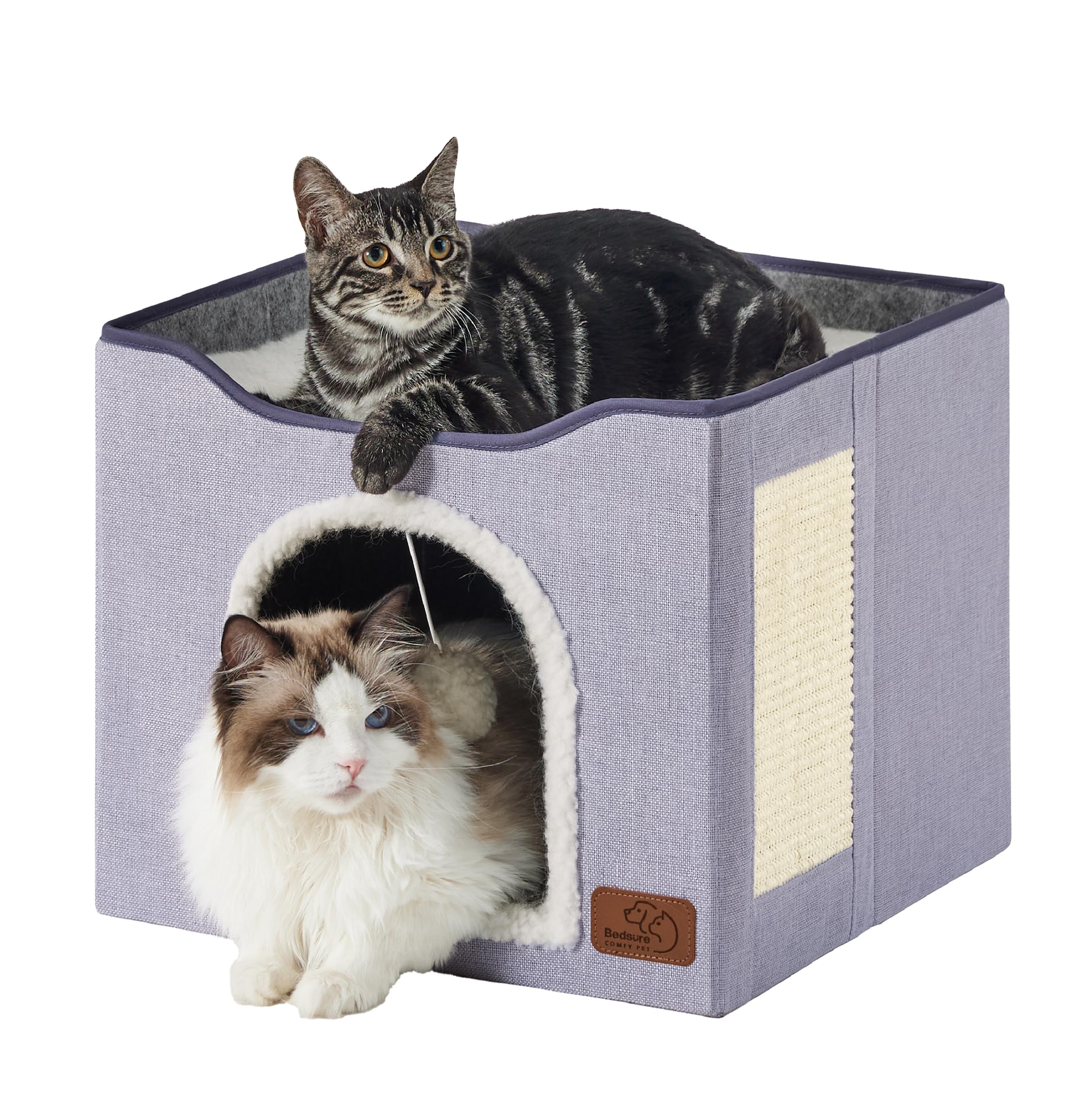 Bedsure cabane-chat-grand: refuge privé douillet pour chat à la maison